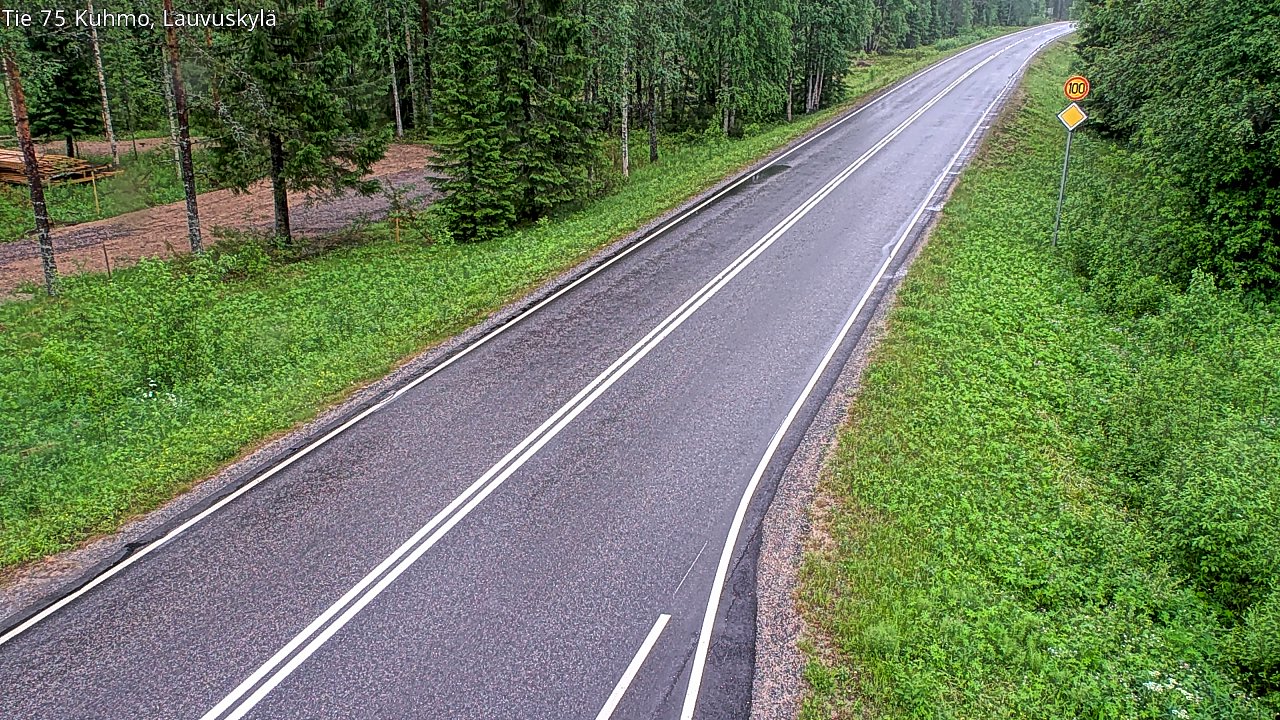 Kelikamerat Kuva Tie 75 Kuhmo, Lauvuskylä, Kuhmo, Kainuu