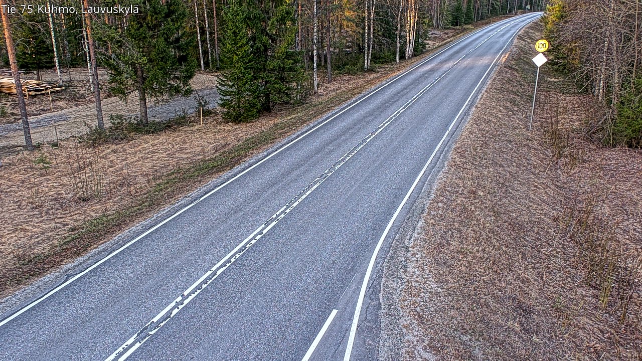 Weather Camera Image Road 75 Kuhmo, Lauvuskylä, Kuhmo, Kainuu
