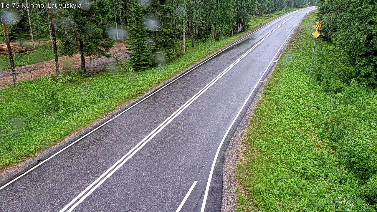 Kelikamerat Kuva Tie 75 Kuhmo, Lauvuskylä, Kuhmo, Kainuu