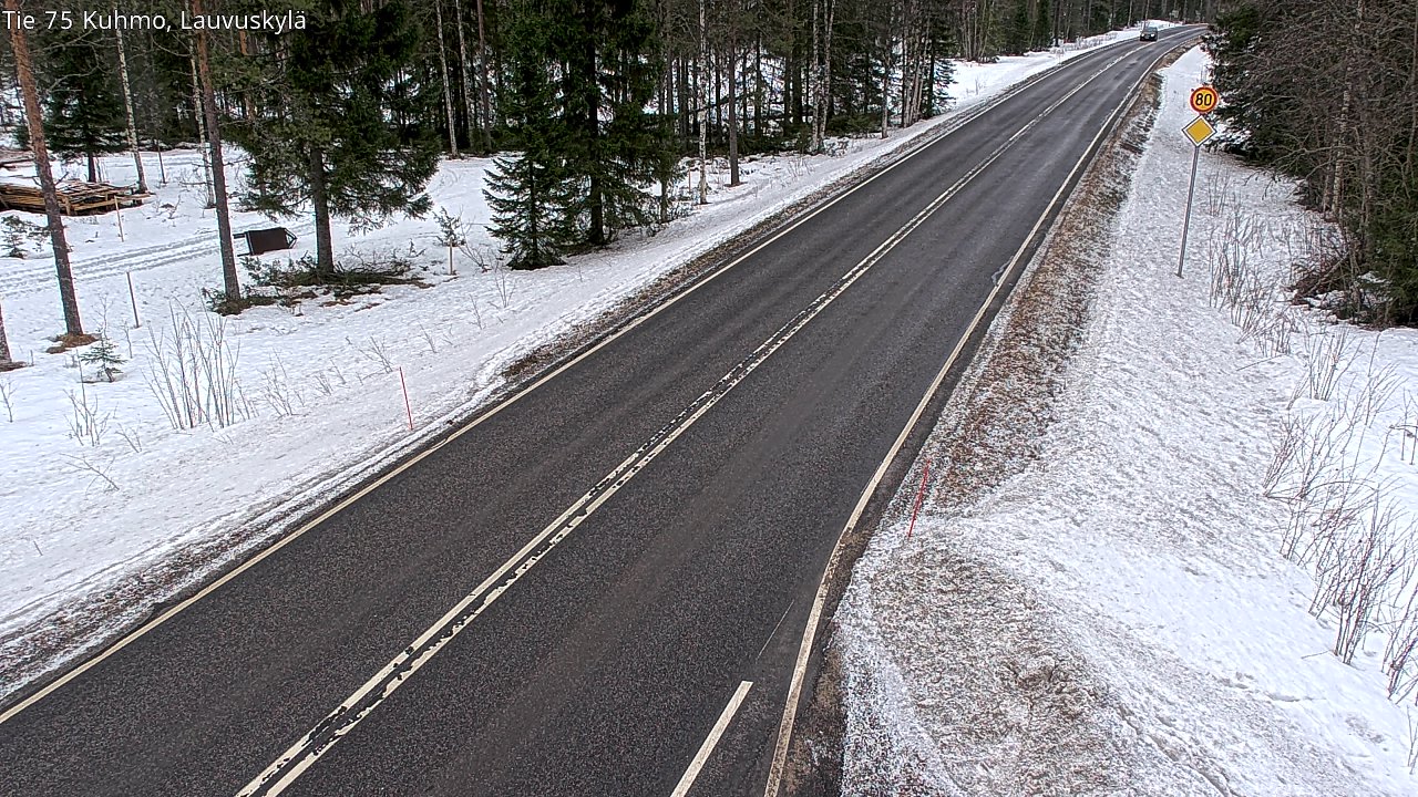 Kelikamerat Kuva Tie 75 Kuhmo, Lauvuskylä, Kuhmo, Kainuu