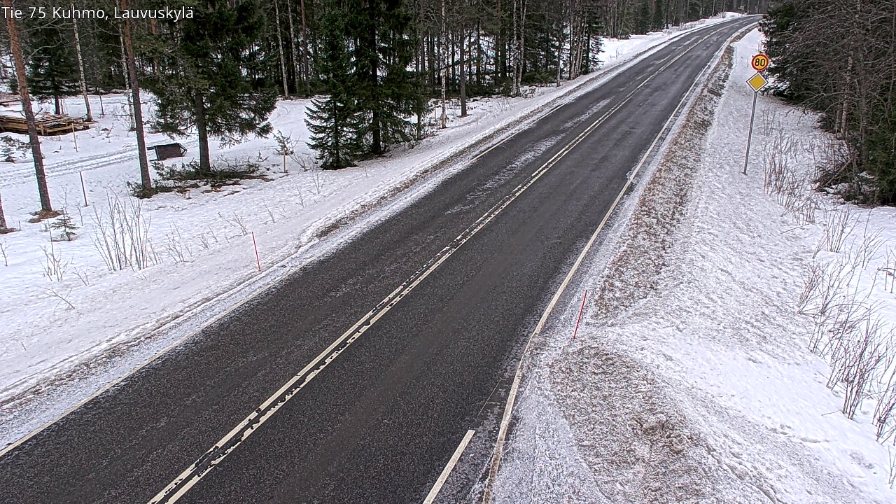 Kelikamerat Kuva Tie 75 Kuhmo, Lauvuskylä, Kuhmo, Kainuu