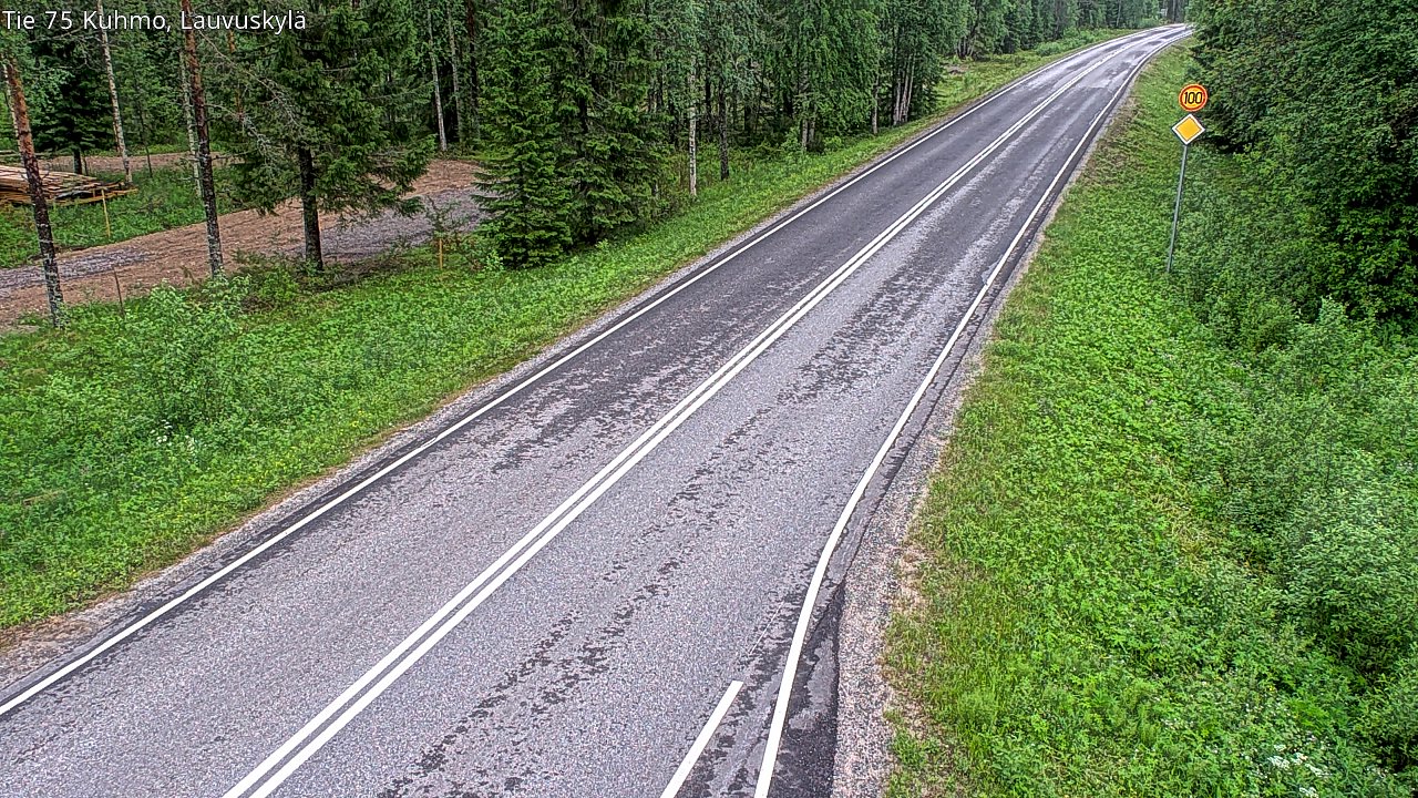 Kelikamerat Kuva Tie 75 Kuhmo, Lauvuskylä, Kuhmo, Kainuu