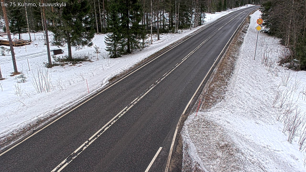 Kelikamerat Kuva Tie 75 Kuhmo, Lauvuskylä, Kuhmo, Kainuu