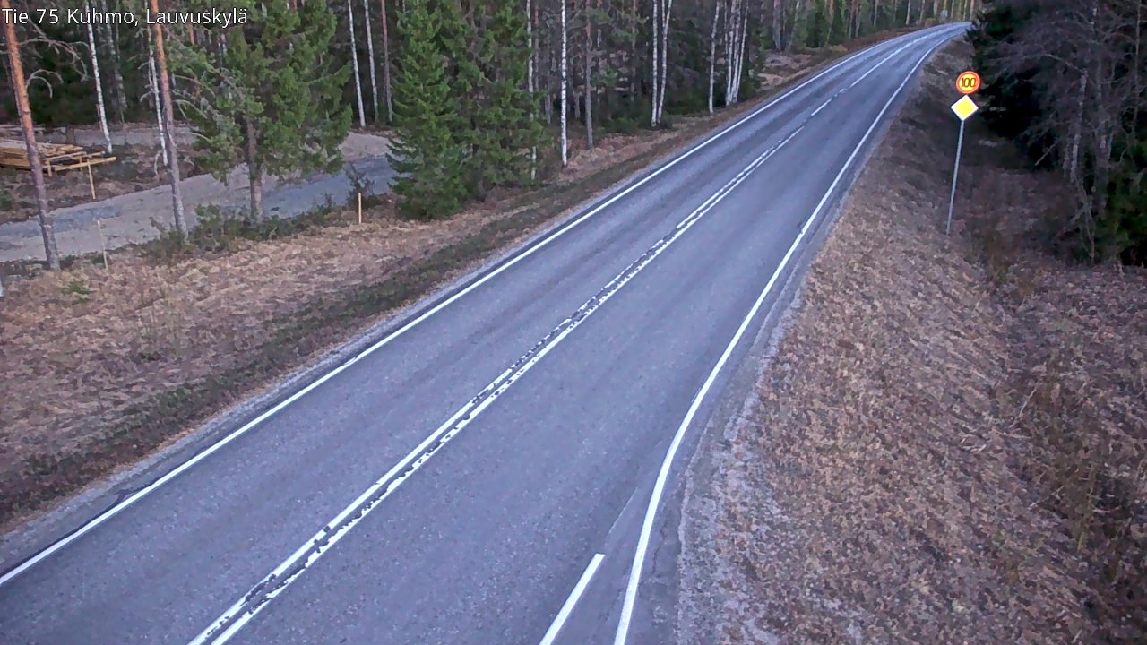 Kelikamerat Kuva Tie 75 Kuhmo, Lauvuskylä, Kuhmo, Kainuu