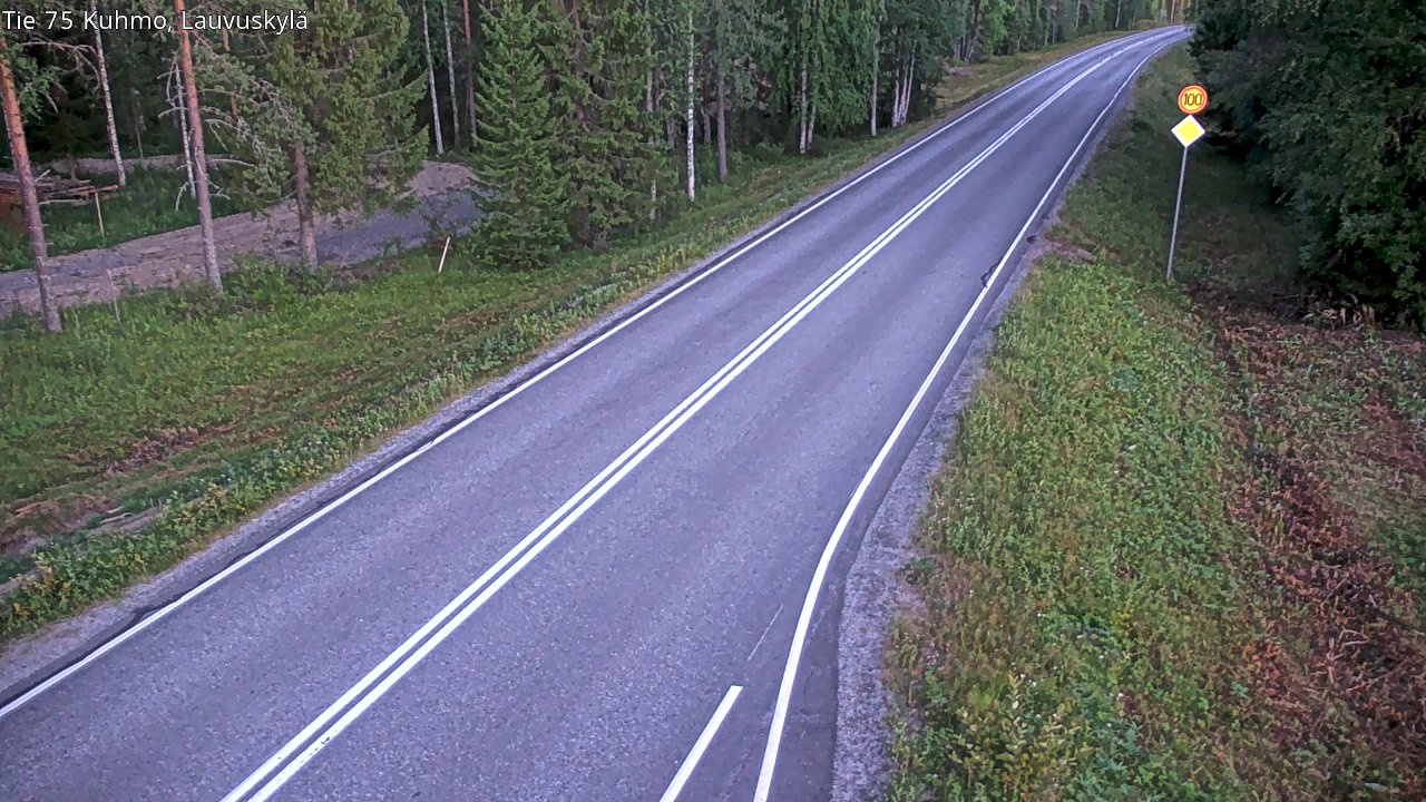 Kelikamerat Kuva Tie 75 Kuhmo, Lauvuskylä, Kuhmo, Kainuu