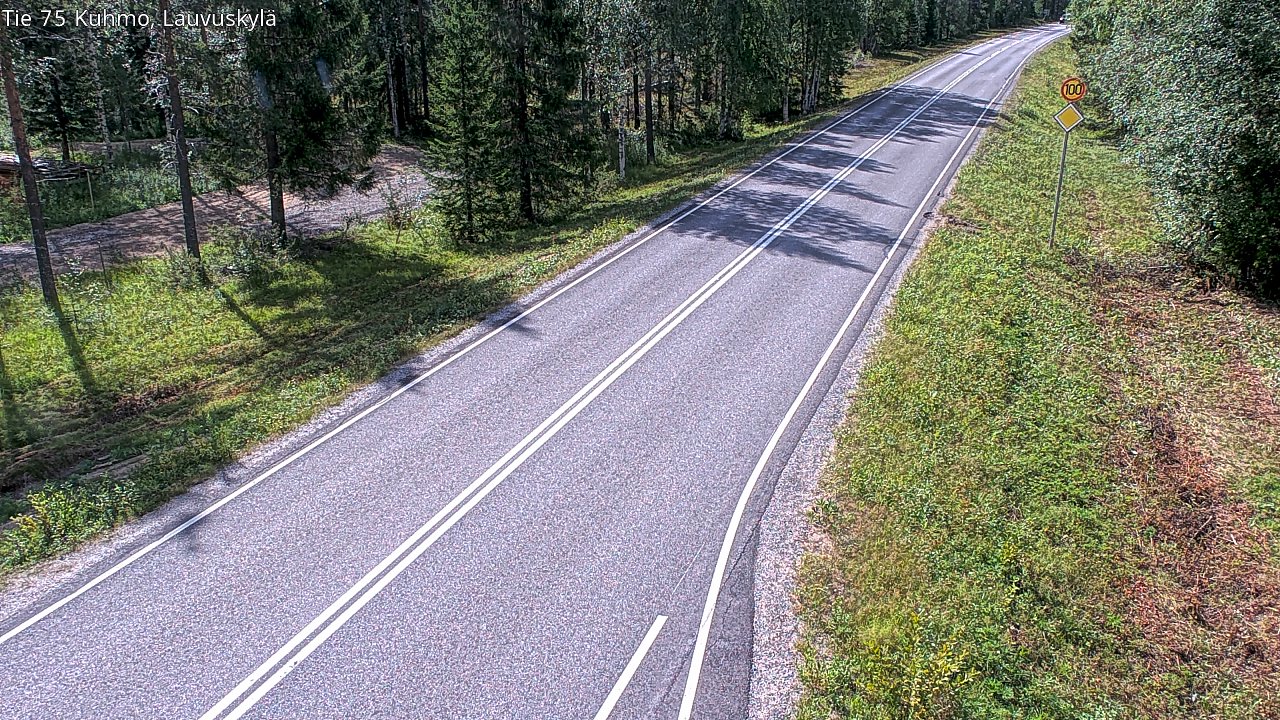 Kelikamerat Kuva Tie 75 Kuhmo, Lauvuskylä, Kuhmo, Kainuu