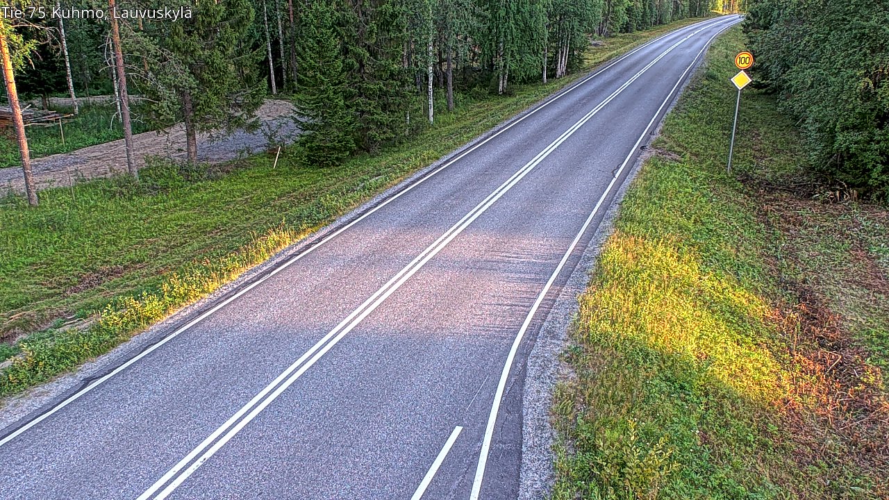 Kelikamerat Kuva Tie 75 Kuhmo, Lauvuskylä, Kuhmo, Kainuu