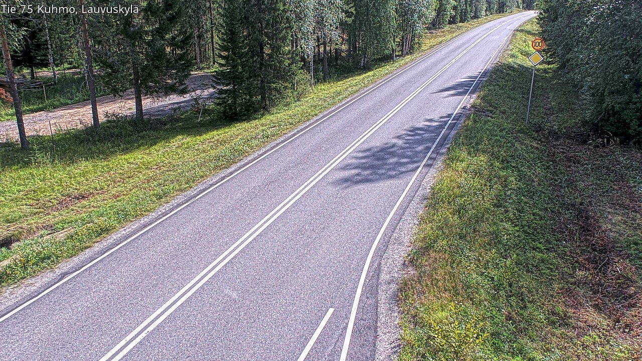 Kelikamerat Kuva Tie 75 Kuhmo, Lauvuskylä, Kuhmo, Kainuu