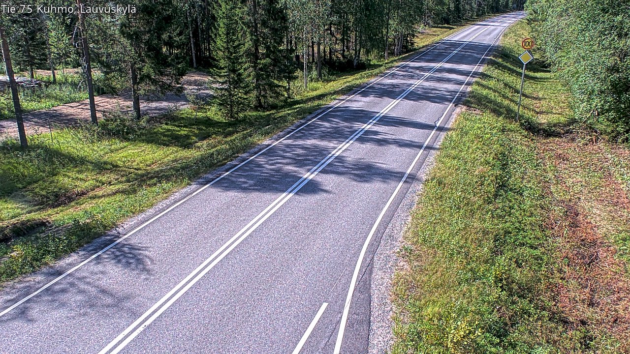 Kelikamerat Kuva Tie 75 Kuhmo, Lauvuskylä, Kuhmo, Kainuu