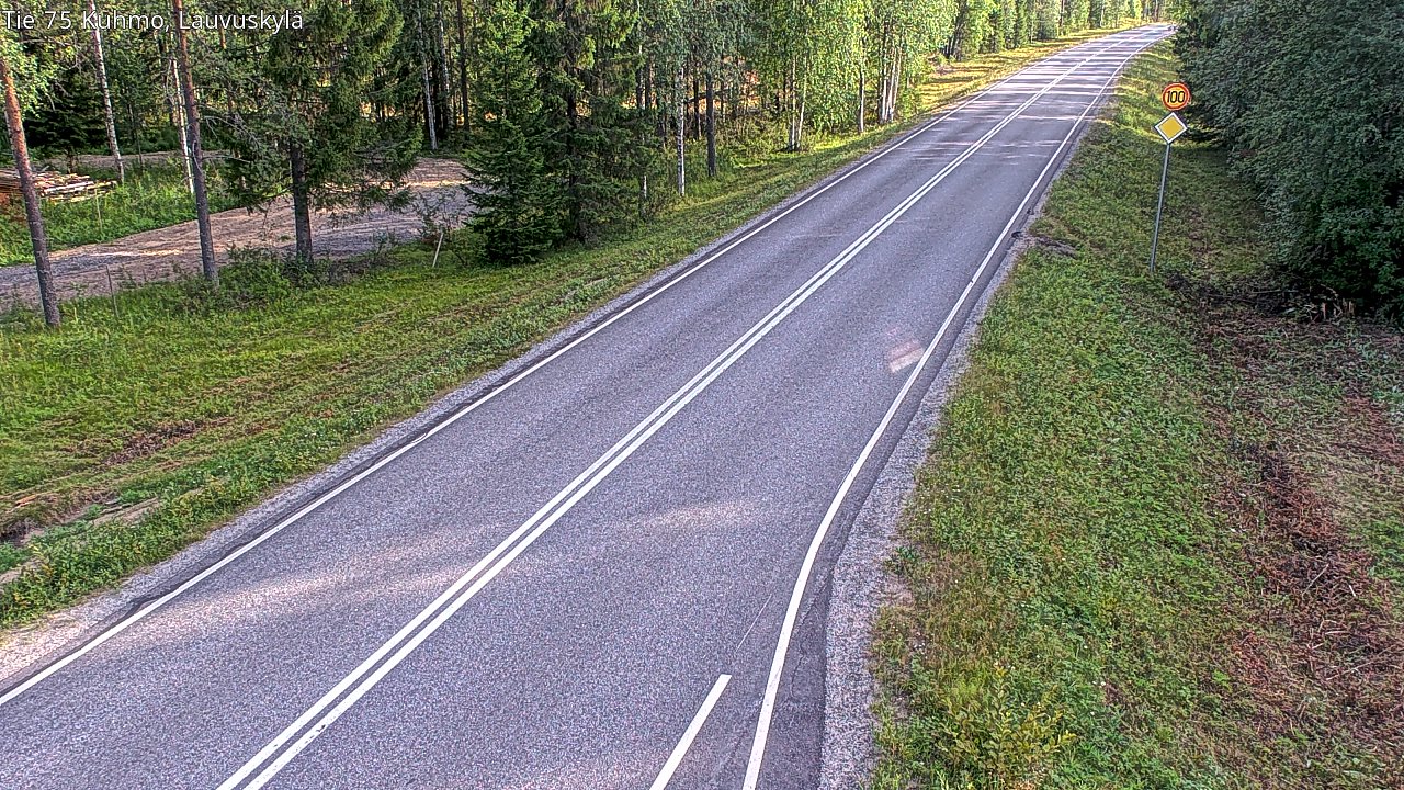 Kelikamerat Kuva Tie 75 Kuhmo, Lauvuskylä, Kuhmo, Kainuu