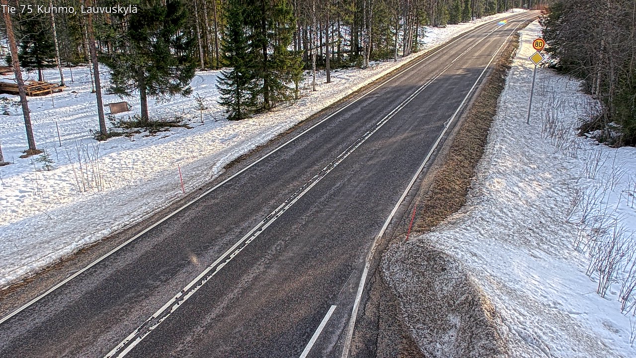 Kelikamerat Kuva Tie 75 Kuhmo, Lauvuskylä, Kuhmo, Kainuu
