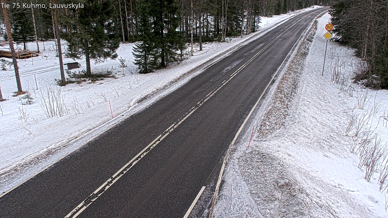 Kelikamerat Kuva Tie 75 Kuhmo, Lauvuskylä, Kuhmo, Kainuu