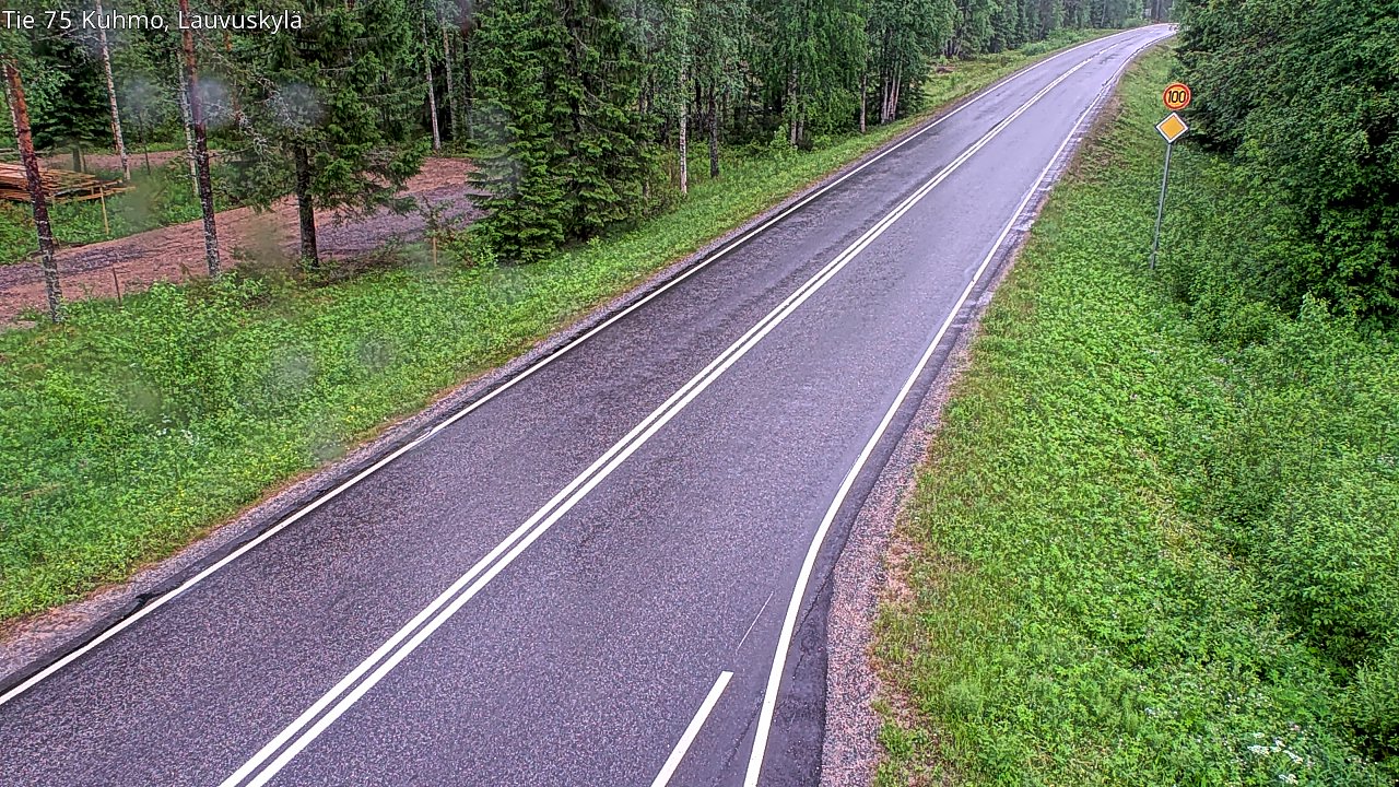 Kelikamerat Kuva Tie 75 Kuhmo, Lauvuskylä, Kuhmo, Kainuu
