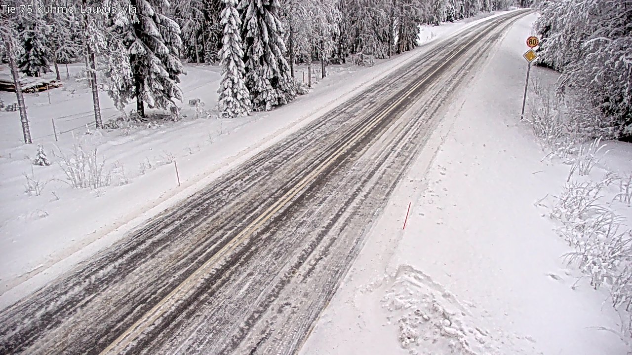 Kelikamerat Kuva Tie 75 Kuhmo, Lauvuskylä, Kuhmo, Kainuu