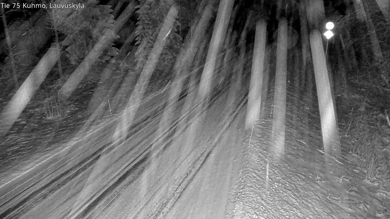 Weather Camera Image Väg 75 Kuhmo, Lauvuskylä, Kuhmo, Kainuu