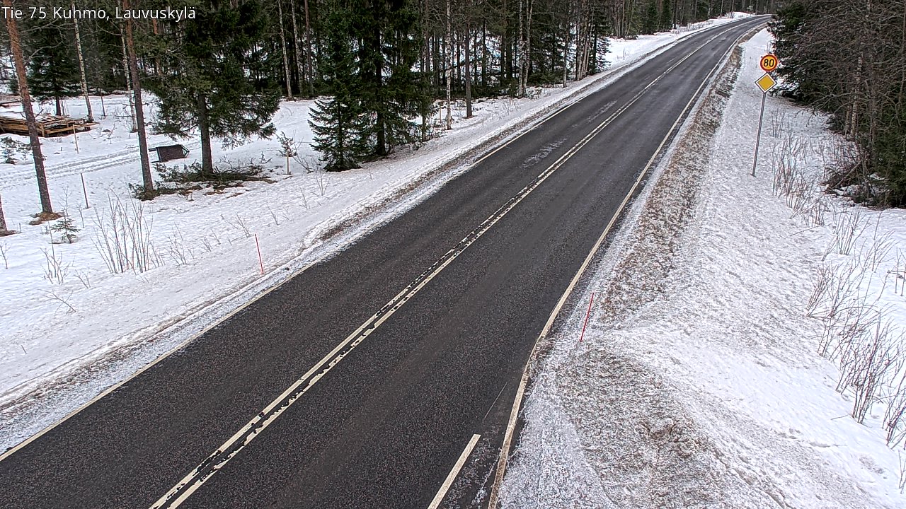 Kelikamerat Kuva Tie 75 Kuhmo, Lauvuskylä, Kuhmo, Kainuu