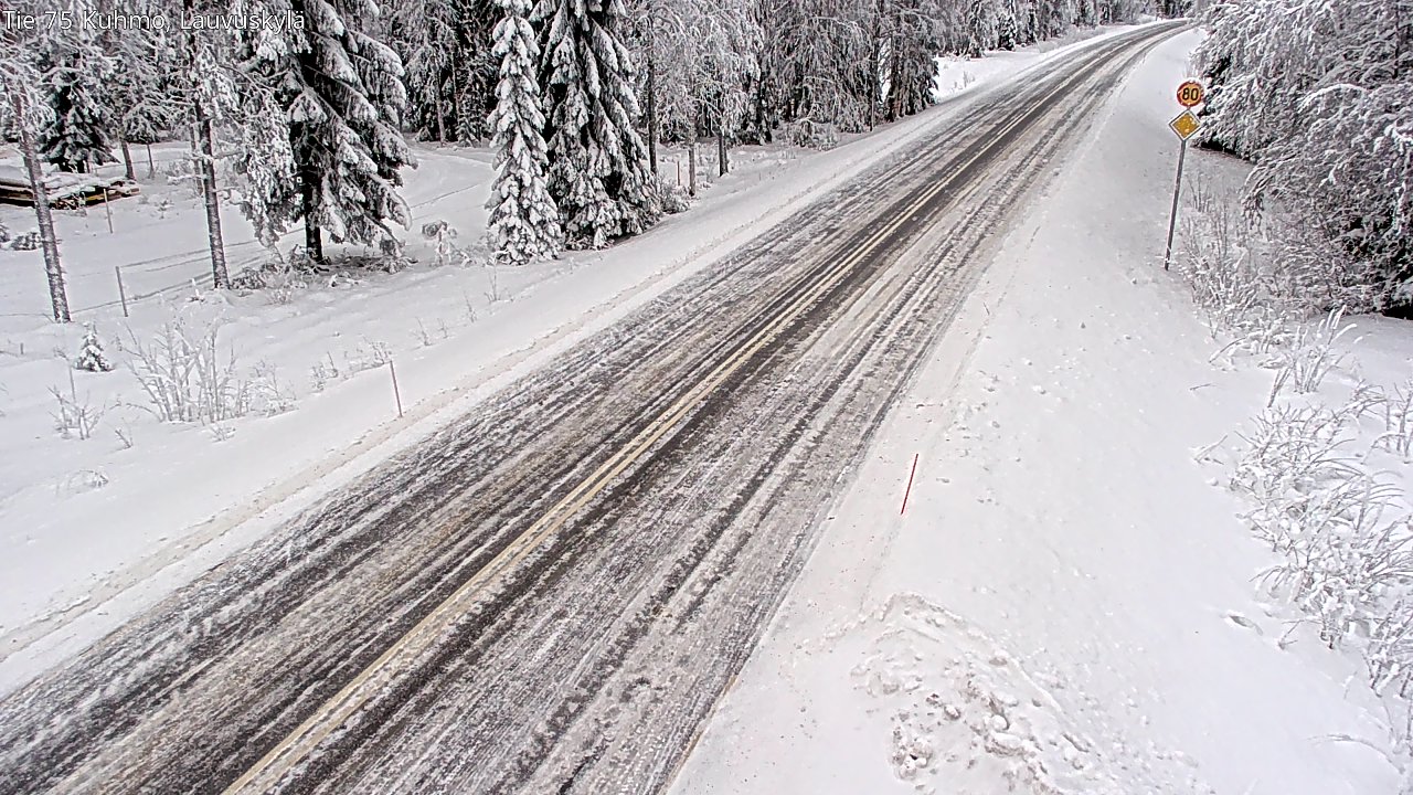 Kelikamerat Kuva Tie 75 Kuhmo, Lauvuskylä, Kuhmo, Kainuu