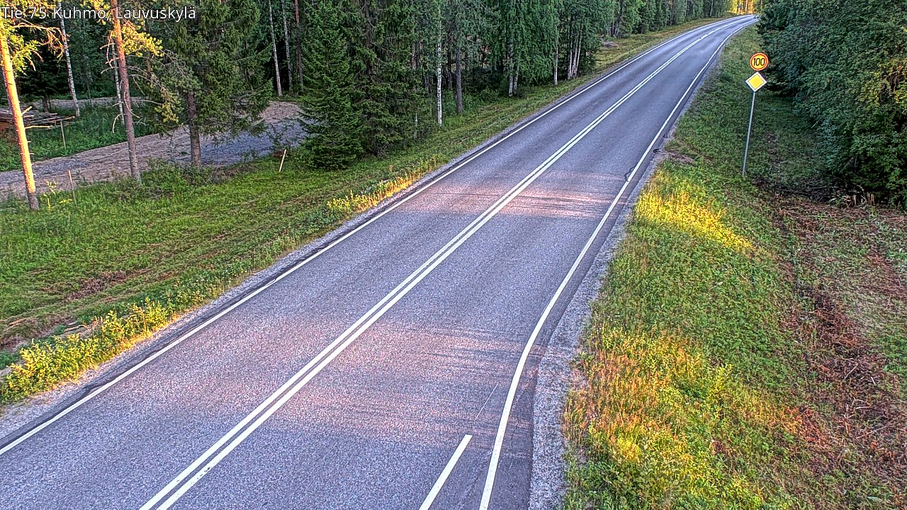 Kelikamerat Kuva Tie 75 Kuhmo, Lauvuskylä, Kuhmo, Kainuu