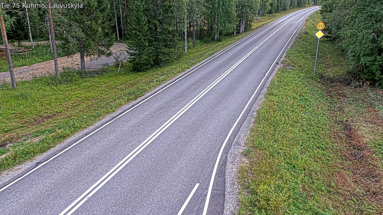 Kelikamerat Kuva Tie 75 Kuhmo, Lauvuskylä, Kuhmo, Kainuu