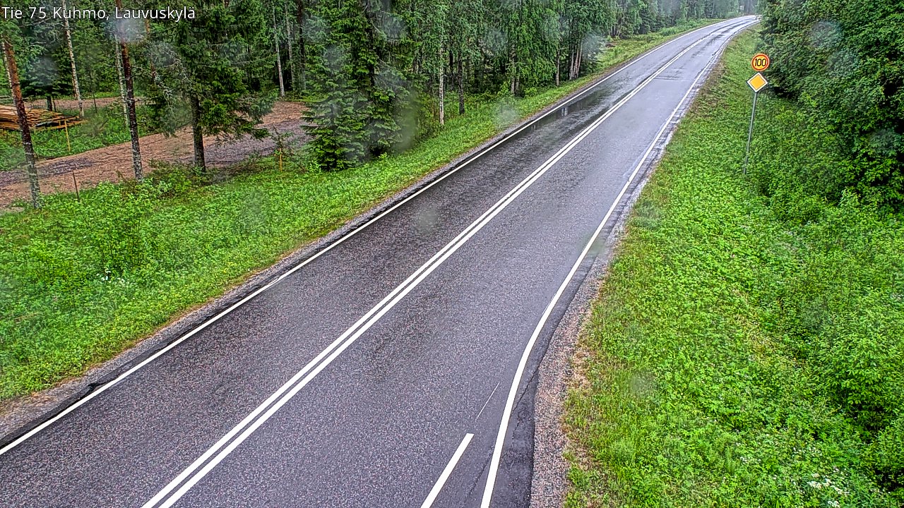 Kelikamerat Kuva Tie 75 Kuhmo, Lauvuskylä, Kuhmo, Kainuu