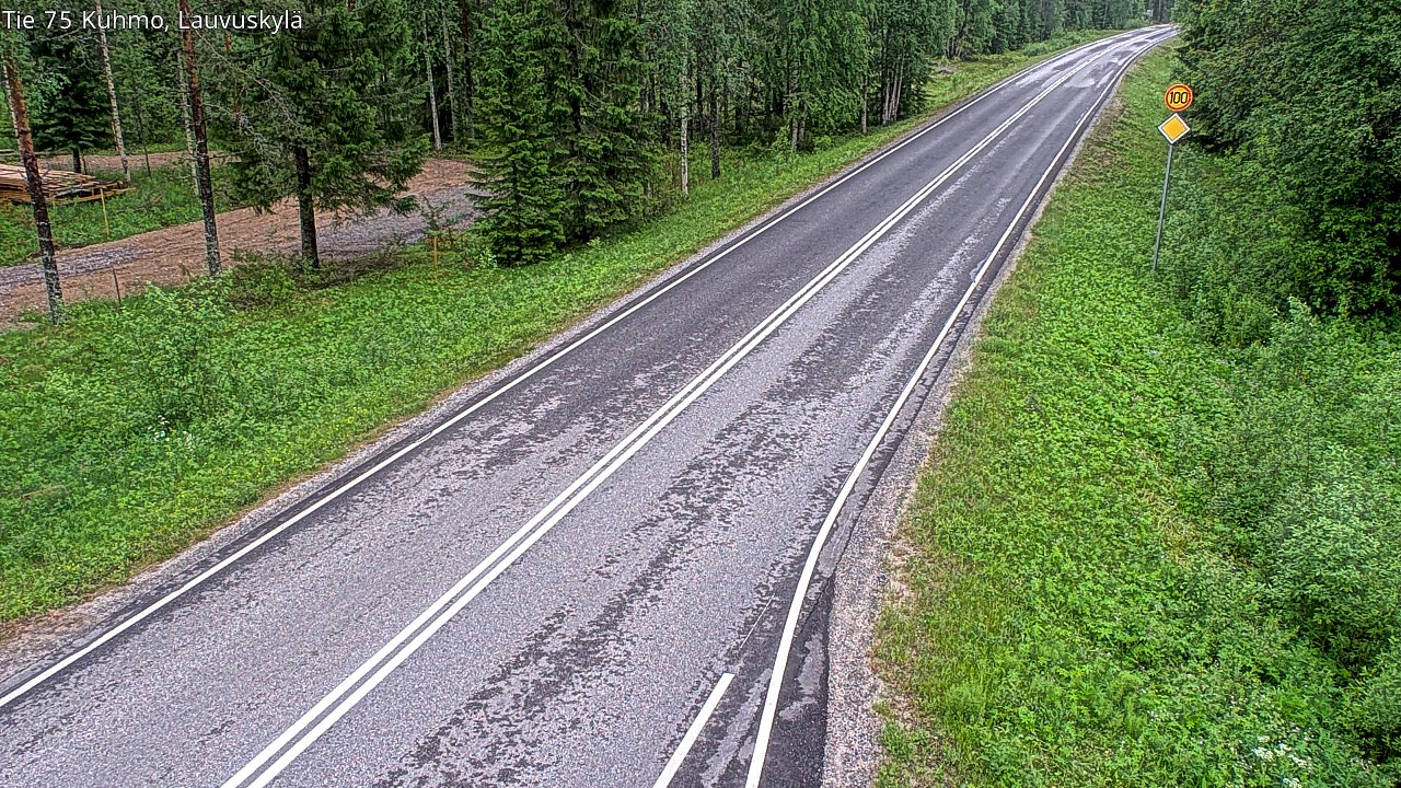Kelikamerat Kuva Tie 75 Kuhmo, Lauvuskylä, Kuhmo, Kainuu