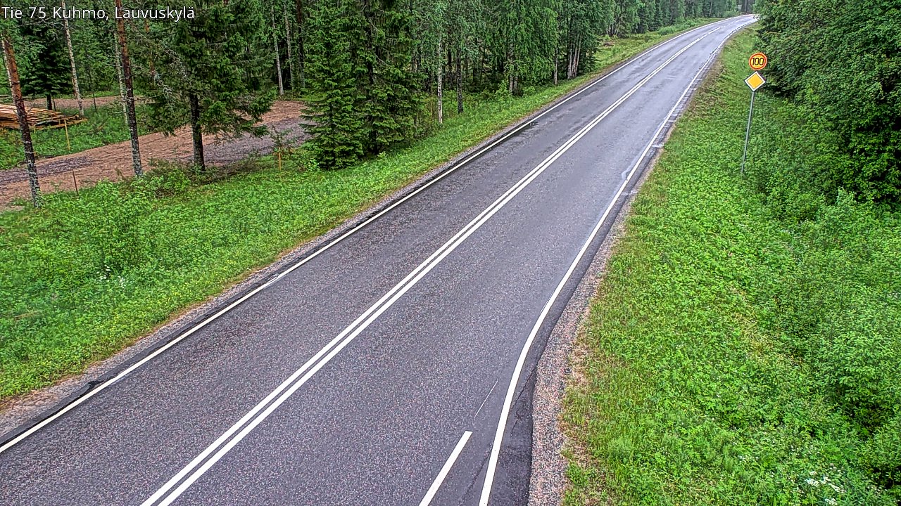 Kelikamerat Kuva Tie 75 Kuhmo, Lauvuskylä, Kuhmo, Kainuu