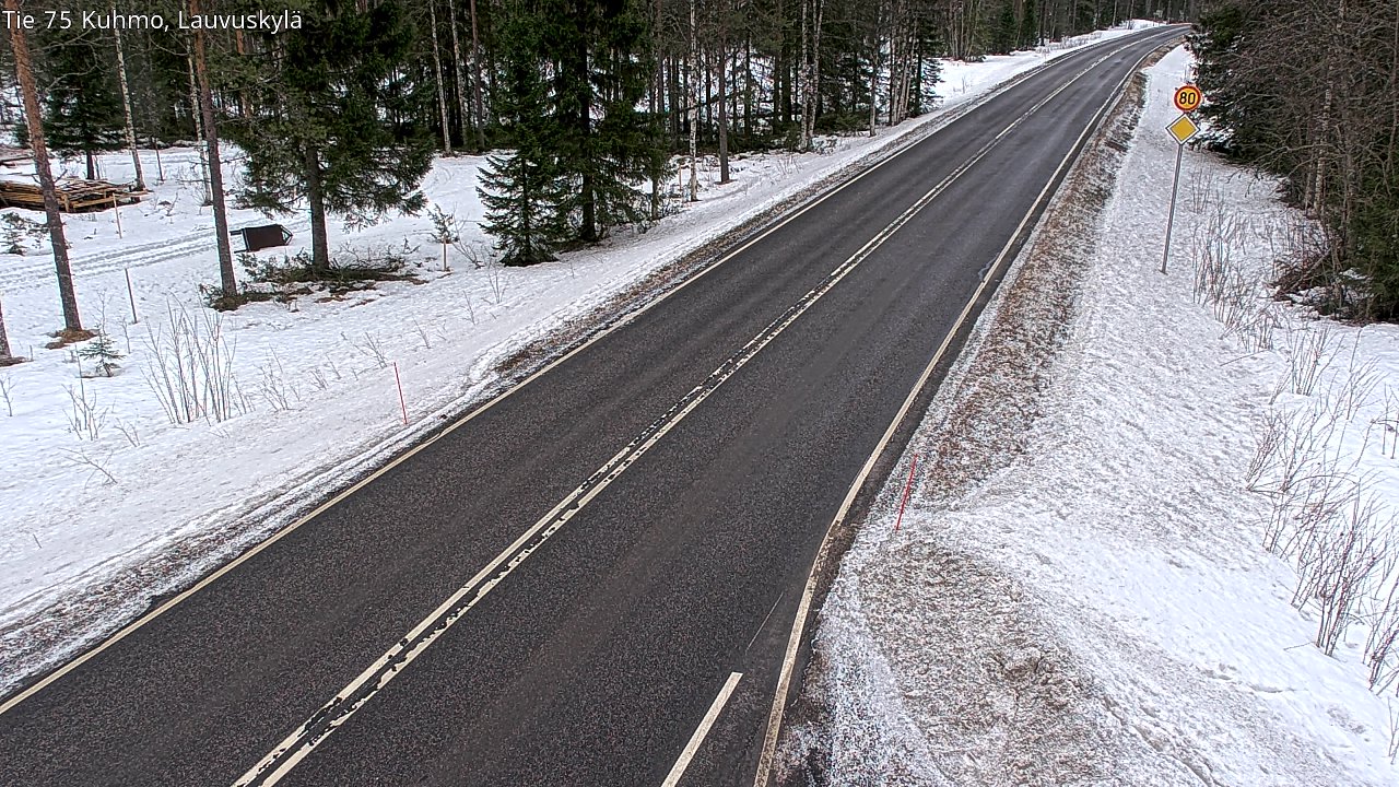 Kelikamerat Kuva Tie 75 Kuhmo, Lauvuskylä, Kuhmo, Kainuu