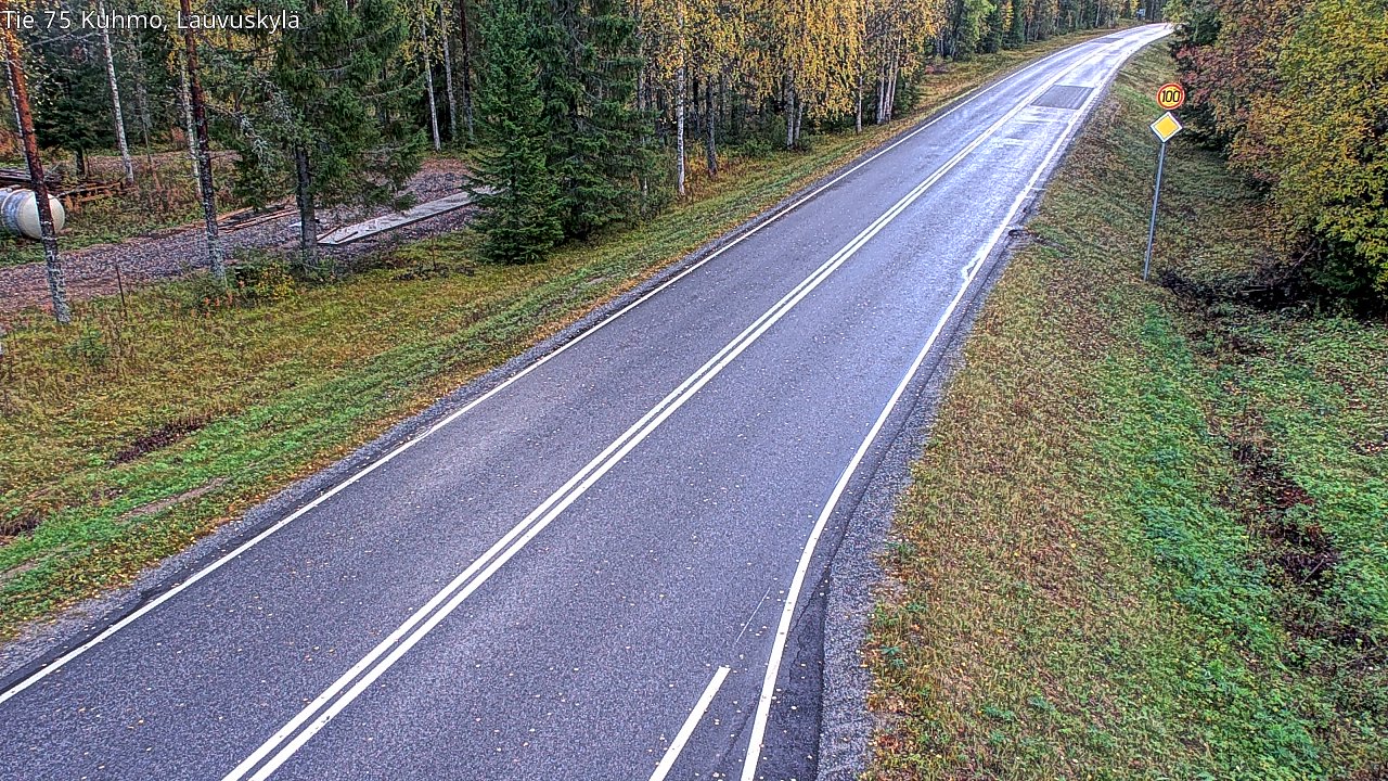 Weather Camera Image Road 75 Kuhmo, Lauvuskylä, Kuhmo, Kainuu