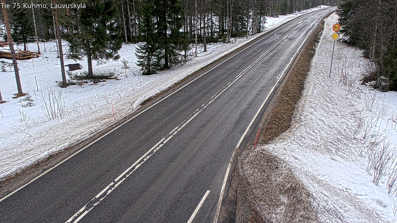 Kelikamerat Kuva Tie 75 Kuhmo, Lauvuskylä, Kuhmo, Kainuu
