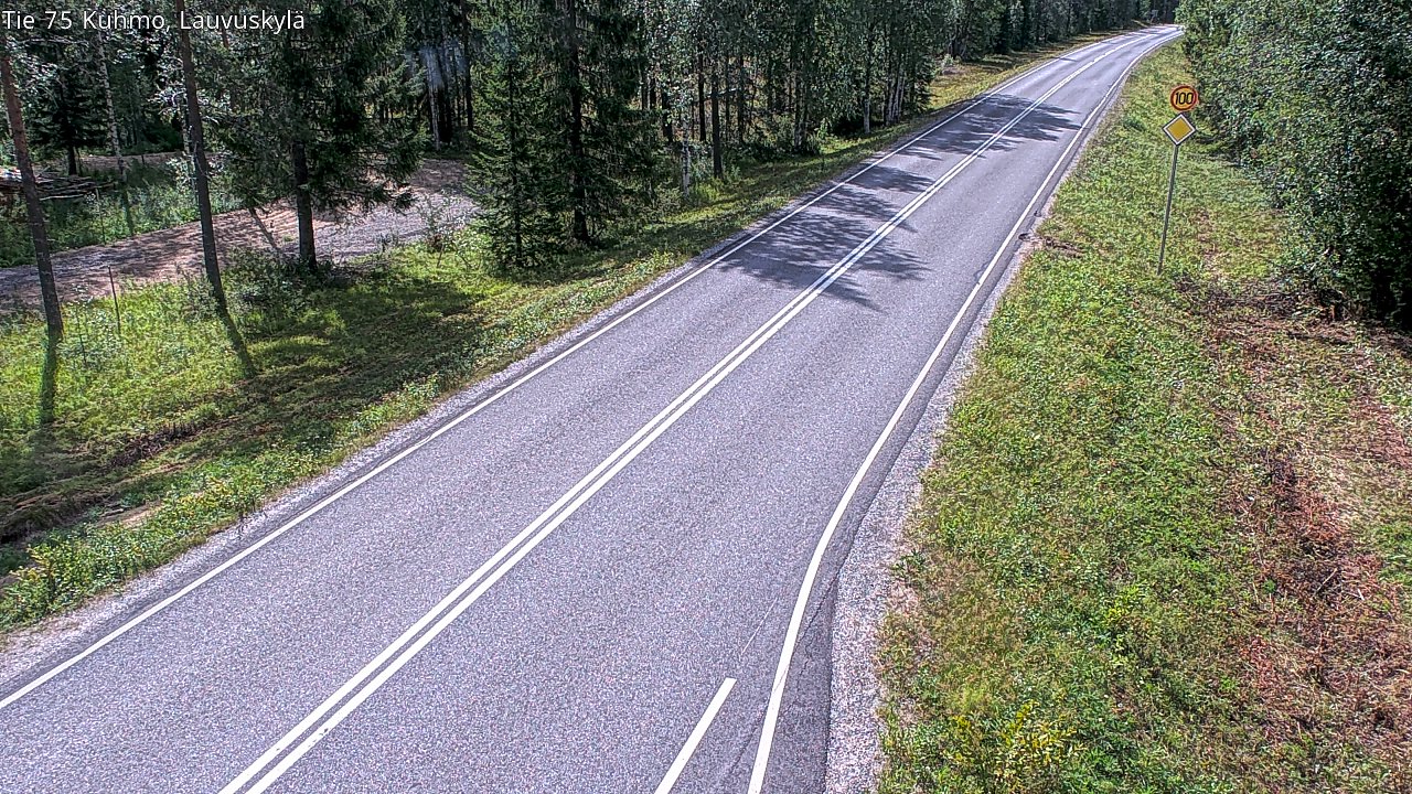 Kelikamerat Kuva Tie 75 Kuhmo, Lauvuskylä, Kuhmo, Kainuu