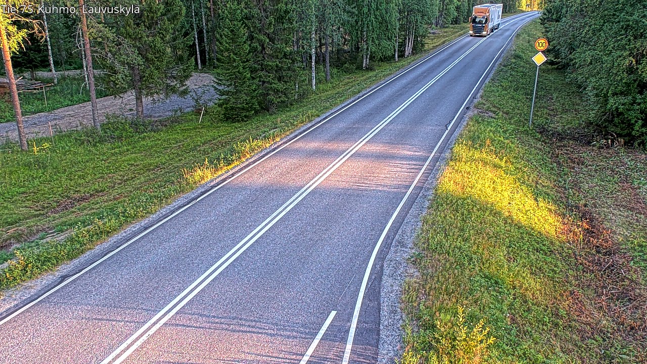 Kelikamerat Kuva Tie 75 Kuhmo, Lauvuskylä, Kuhmo, Kainuu
