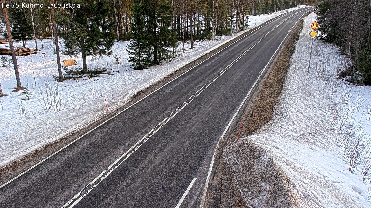 Kelikamerat Kuva Tie 75 Kuhmo, Lauvuskylä, Kuhmo, Kainuu