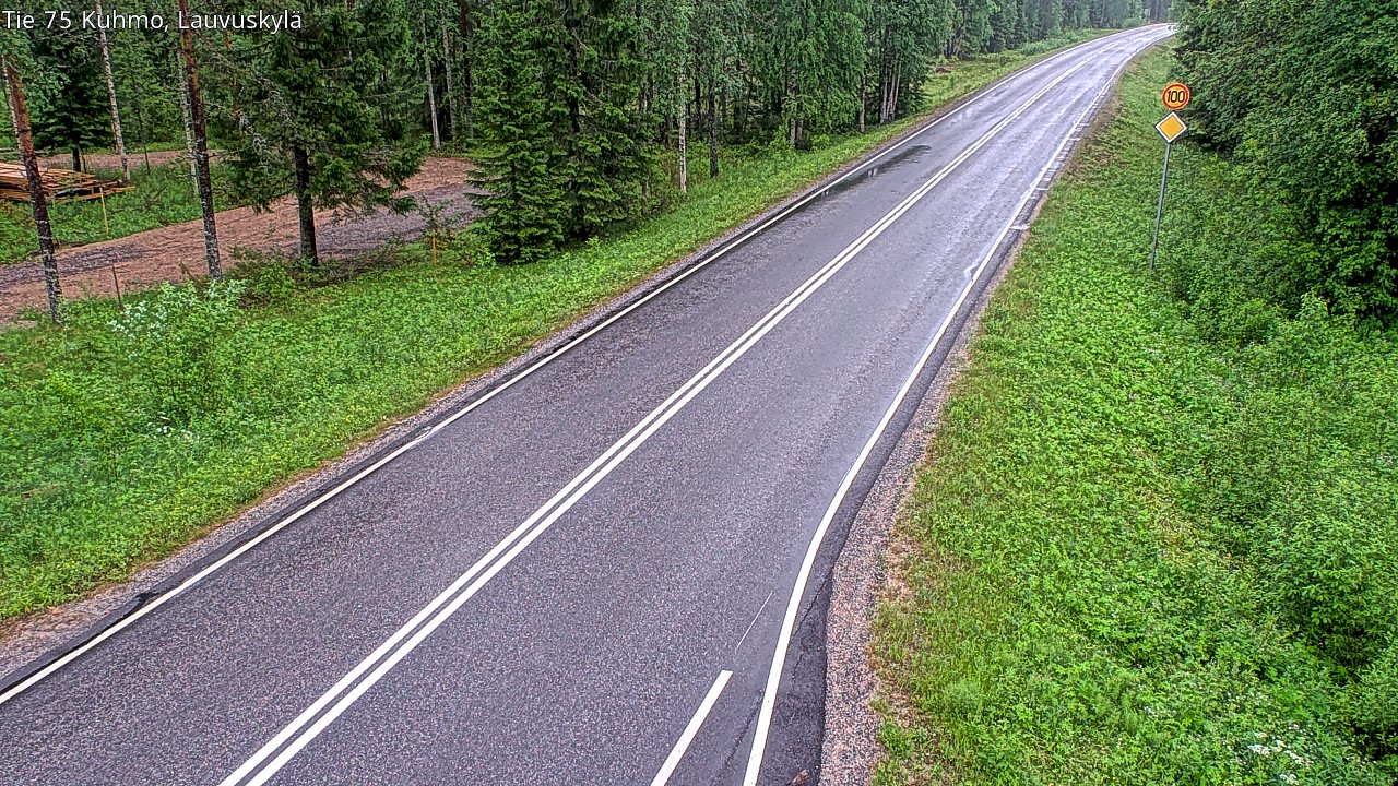 Kelikamerat Kuva Tie 75 Kuhmo, Lauvuskylä, Kuhmo, Kainuu