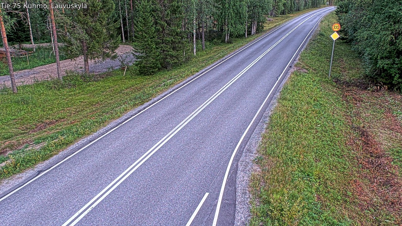 Kelikamerat Kuva Tie 75 Kuhmo, Lauvuskylä, Kuhmo, Kainuu