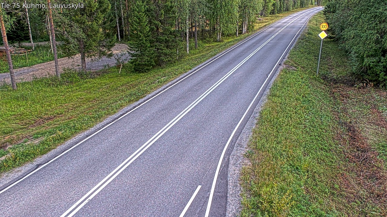 Kelikamerat Kuva Tie 75 Kuhmo, Lauvuskylä, Kuhmo, Kainuu