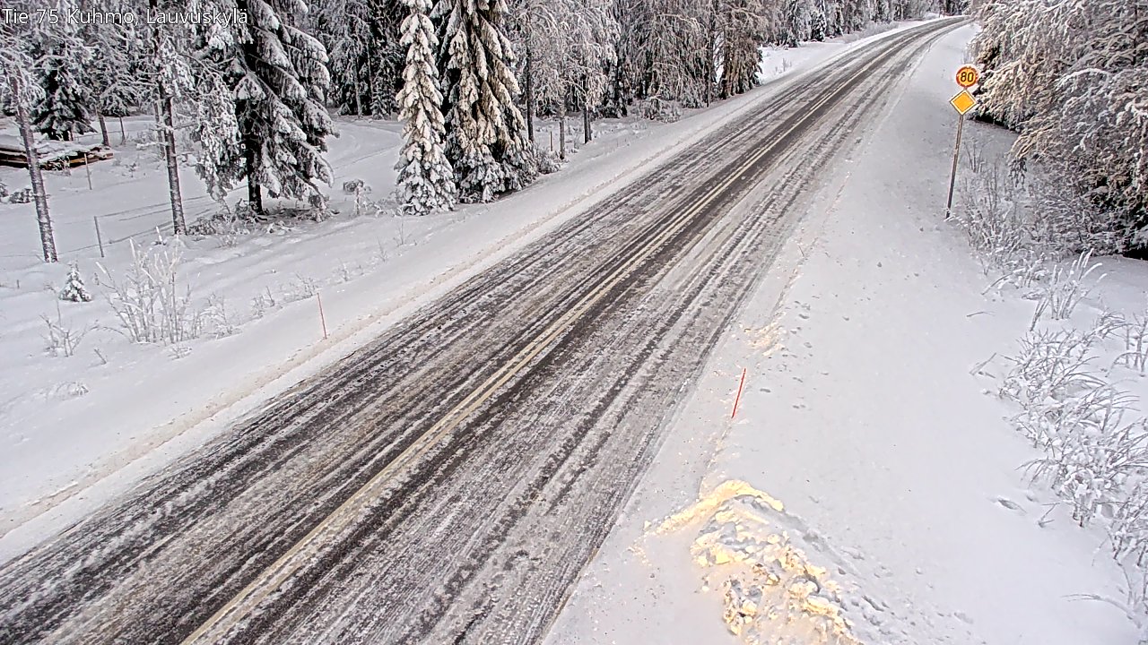 Kelikamerat Kuva Tie 75 Kuhmo, Lauvuskylä, Kuhmo, Kainuu