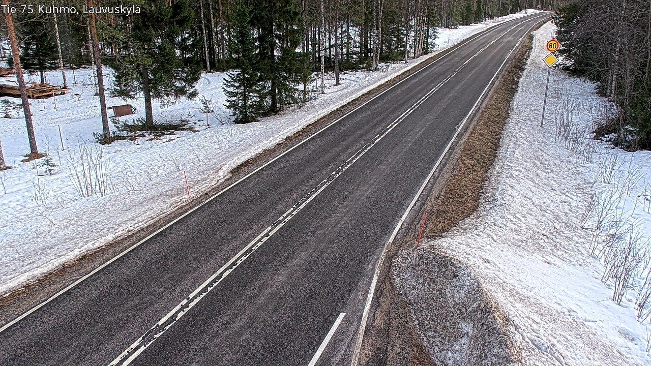 Kelikamerat Kuva Tie 75 Kuhmo, Lauvuskylä, Kuhmo, Kainuu