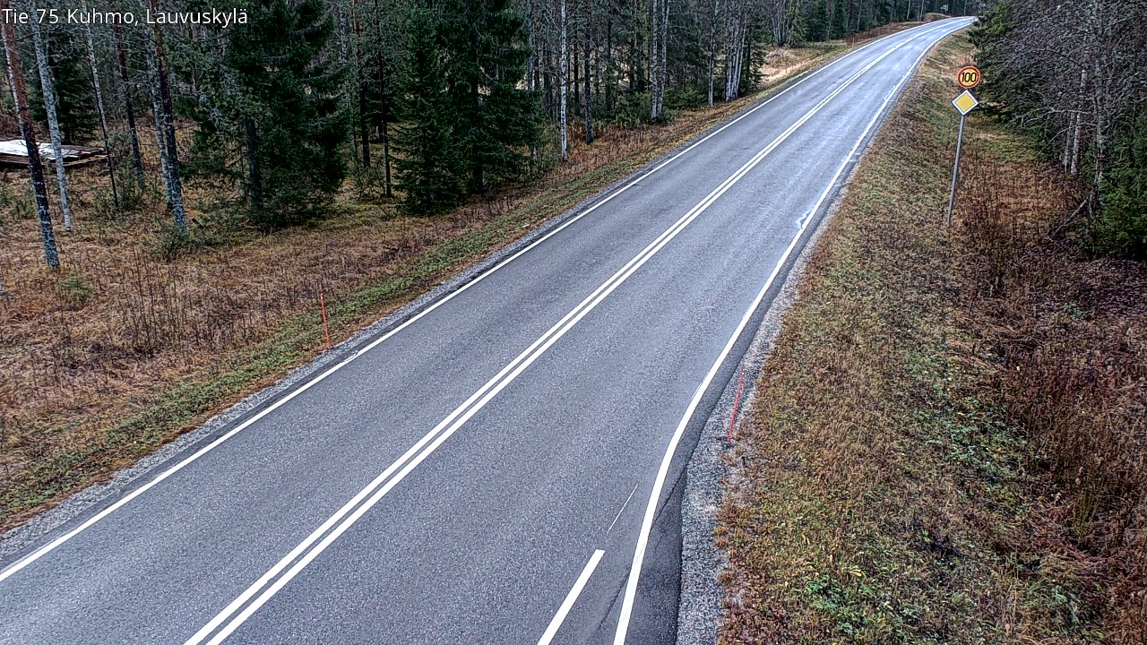 Kelikamerat Kuva Tie 75 Kuhmo, Lauvuskylä, Kuhmo, Kainuu