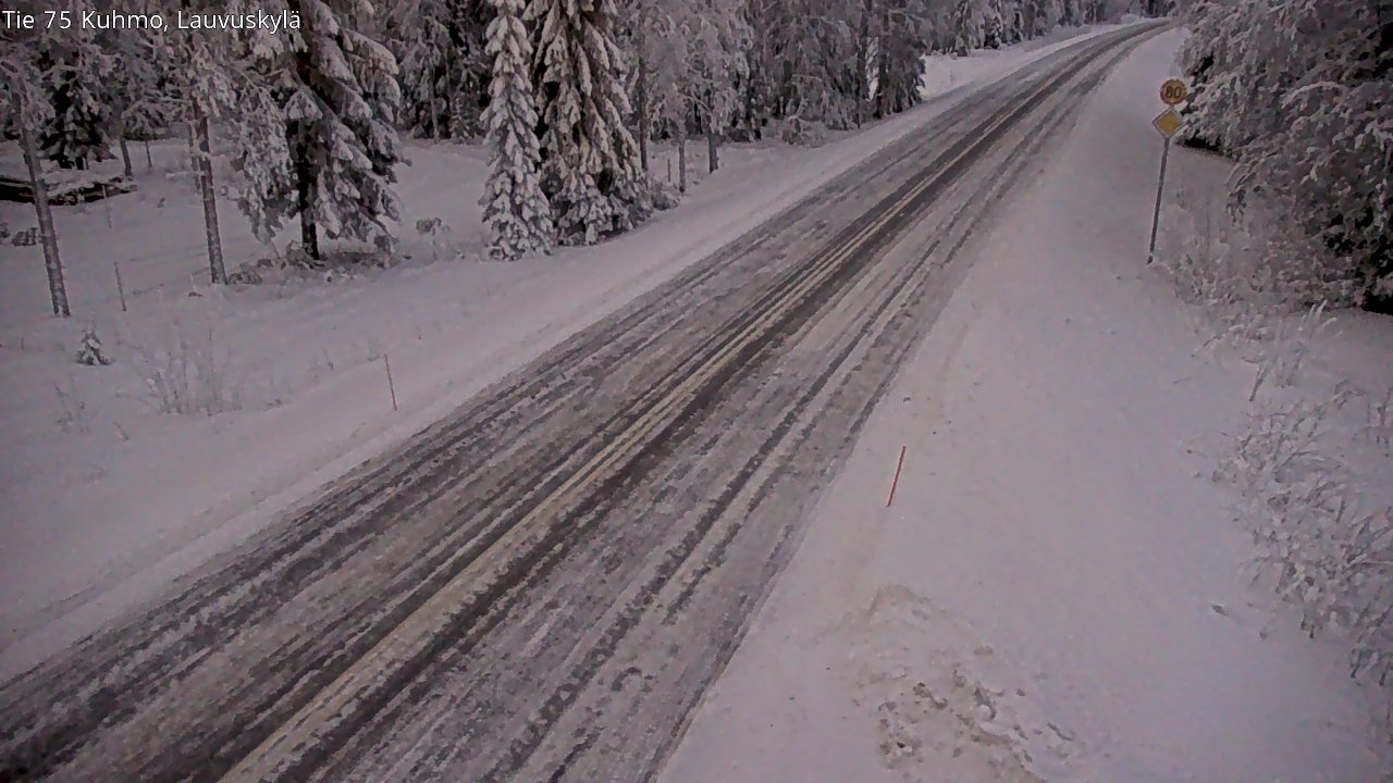 Kelikamerat Kuva Tie 75 Kuhmo, Lauvuskylä, Kuhmo, Kainuu