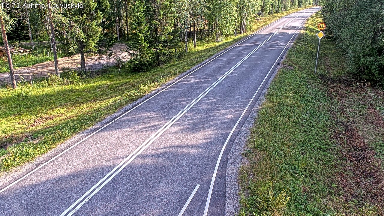 Kelikamerat Kuva Tie 75 Kuhmo, Lauvuskylä, Kuhmo, Kainuu
