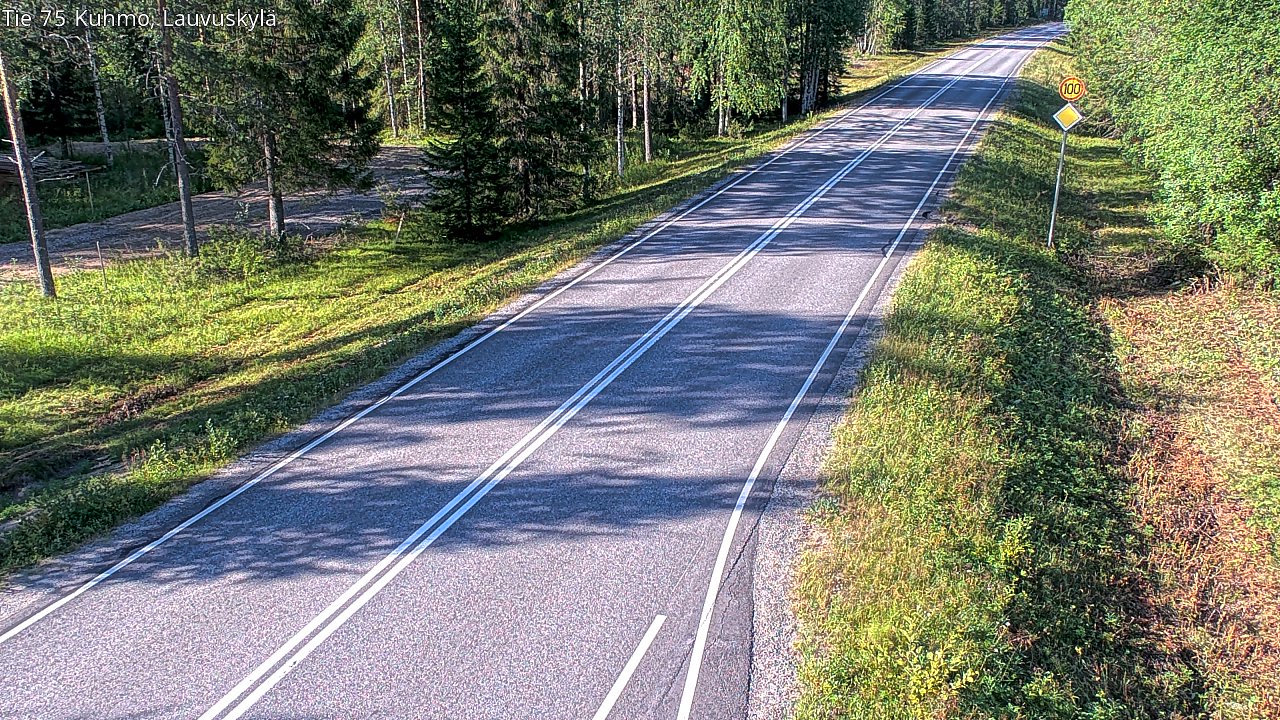 Kelikamerat Kuva Tie 75 Kuhmo, Lauvuskylä, Kuhmo, Kainuu