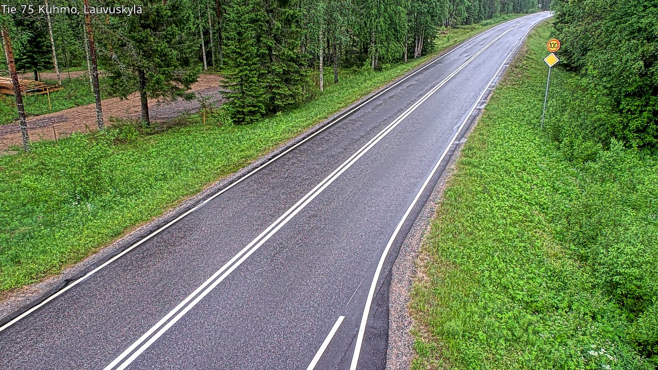 Kelikamerat Kuva Tie 75 Kuhmo, Lauvuskylä, Kuhmo, Kainuu