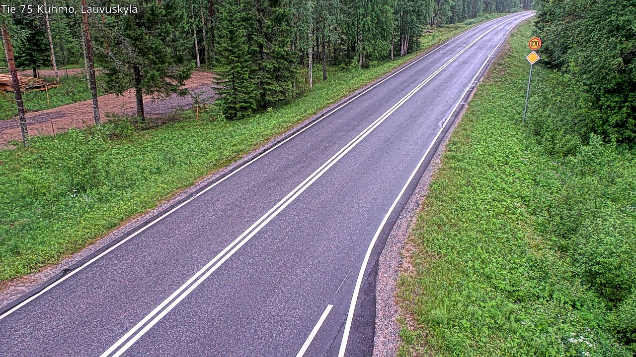 Kelikamerat Kuva Tie 75 Kuhmo, Lauvuskylä, Kuhmo, Kainuu