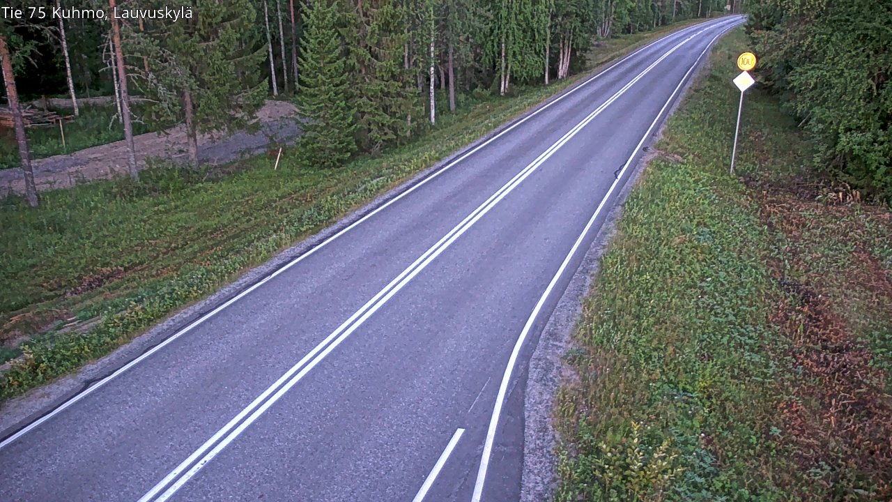Kelikamerat Kuva Tie 75 Kuhmo, Lauvuskylä, Kuhmo, Kainuu