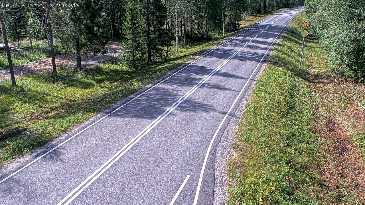 Kelikamerat Kuva Tie 75 Kuhmo, Lauvuskylä, Kuhmo, Kainuu