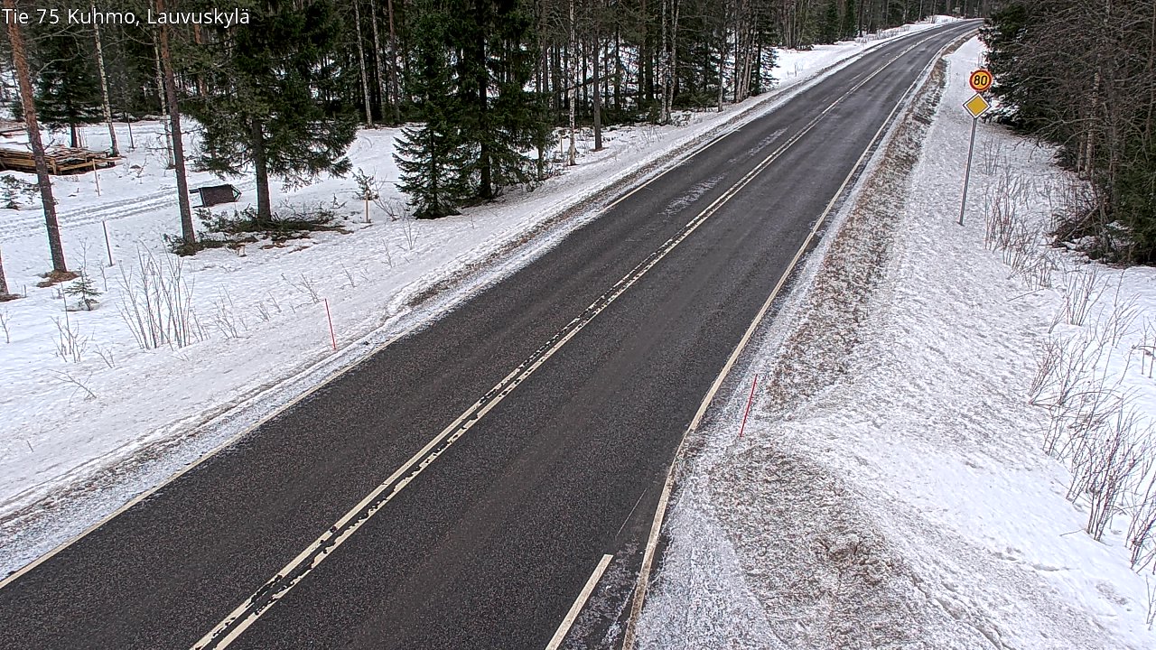 Kelikamerat Kuva Tie 75 Kuhmo, Lauvuskylä, Kuhmo, Kainuu