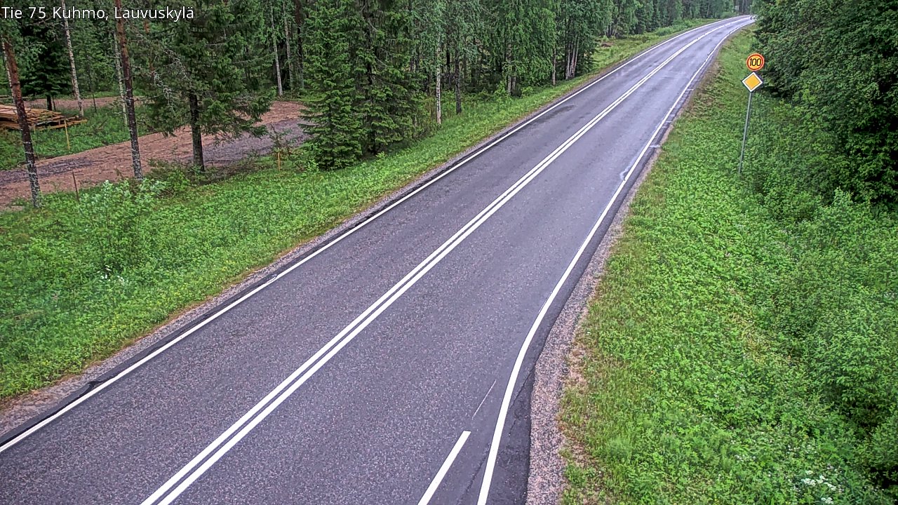 Kelikamerat Kuva Tie 75 Kuhmo, Lauvuskylä, Kuhmo, Kainuu