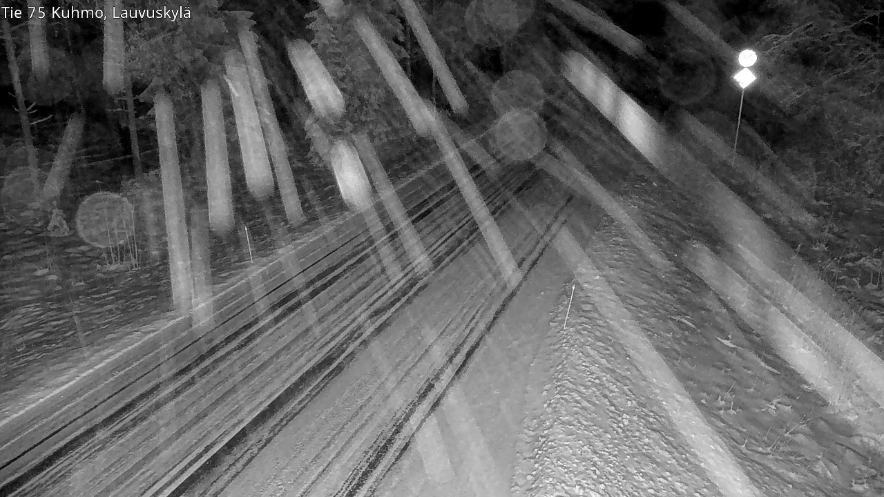 Weather Camera Image Väg 75 Kuhmo, Lauvuskylä, Kuhmo, Kainuu