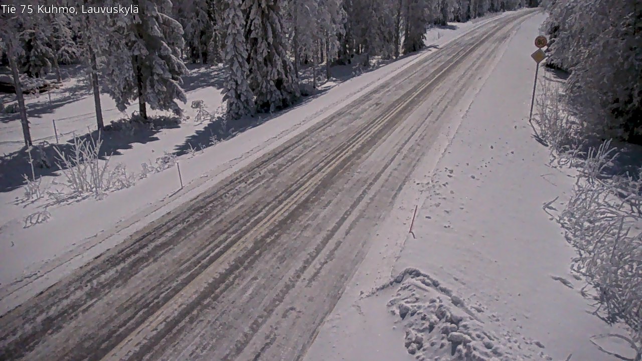 Weather Camera Image Road 75 Kuhmo, Lauvuskylä, Kuhmo, Kainuu