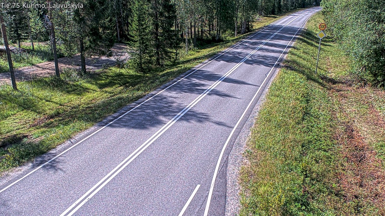Kelikamerat Kuva Tie 75 Kuhmo, Lauvuskylä, Kuhmo, Kainuu